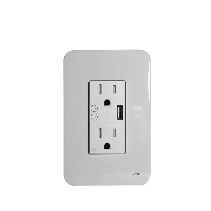 SMART HOME Enchufe Triple WIFI Empotrar Blanco