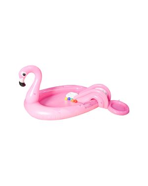 Piscina Inflable con Tobogán Diseño Flamenco