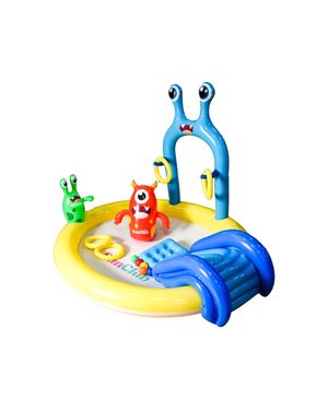 Piscina Inflable Diseño Monstruo con Accesorios de Juego