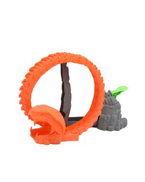 Pista Serpent Strike con Carro Teamsterz