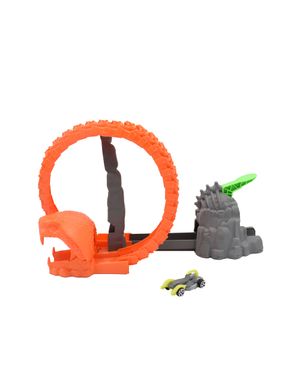 Pista Serpent Strike con Carro Teamsterz