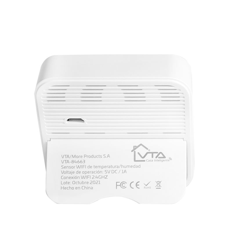 Smart home wifi sensor inalámbrico de temperatura humedad lcd