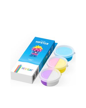 Masa Moldeable Hey Clay Monstruo Hipster x 5 Colores