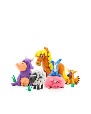 Set Masa Moldeable Hey Clay Animales x 15 Envases