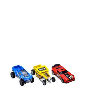 Set X 3 Carros Fricción Fast Racer 13 Cms Hot Wheels