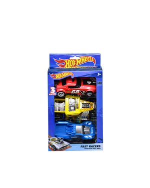 Set X 3 Carros Fricción Fast Racer 13 Cms Hot Wheels