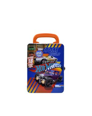 Organizador Metálico para 18 Carros Hot Wheels Azul