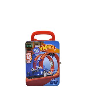 Organizador Metálico para 18 Carros Hot Wheels Rojo