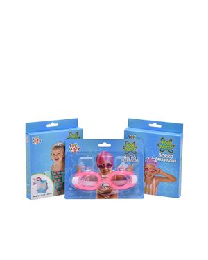 Kit de Natación Gafas + Gorro + Flotadores De Brazos Para Niña