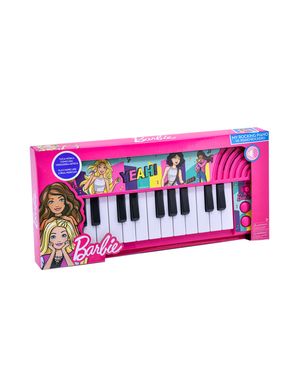Piano Infantil Mediano Barbie Musicales En Casa