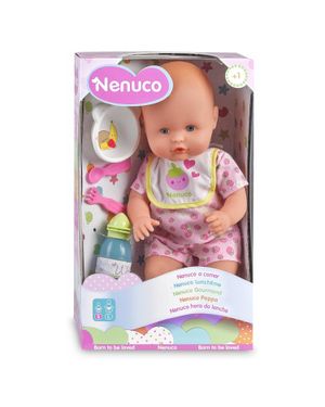 Nenuco Care Rosado Muñeco Bebé con Accesorios Médicos y de Alimentación 35 cm