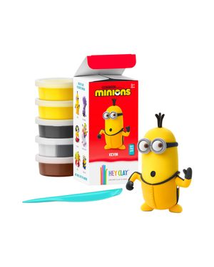 Masa Moldeable Hey Clay Set de Plastilina Minions Kevin x 5 Envases