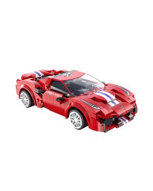 Bloques de Construcción CaDA Carro Deportivo de Carreras Rojo con Control Remoto y App