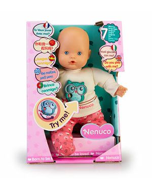Bebé Nenuco Interactivo 7 Idiomas 30 Cms