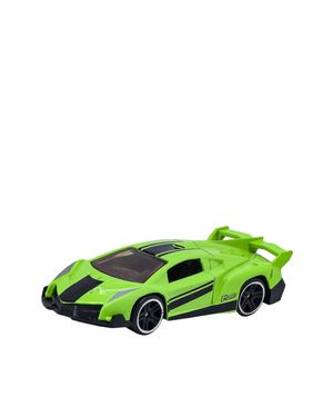 Carro Coleccionable Die Cast Diseño Verde Neón Fast Road