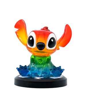 Figura Coleccionable Stitch Arcoíris Disney 10 cms