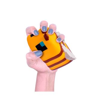 Muñeco Squishy Minecraft Abeja Mega 20 cm Suave Antiestrés Coleccionable