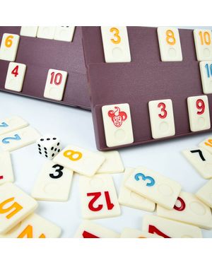 Juego de Mesa Rummy Familiar con 106 Fichas
