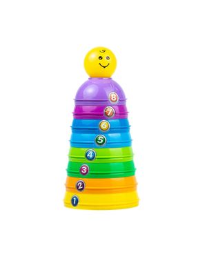 Set de Tazas Apilables para Bebés con Sonajero Incluido 10 Piezas