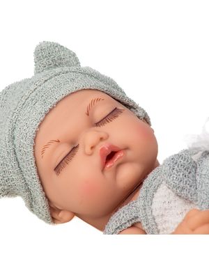 Muñeco Bebé Realista de 25 Cm con Ropa Tejida y Manta