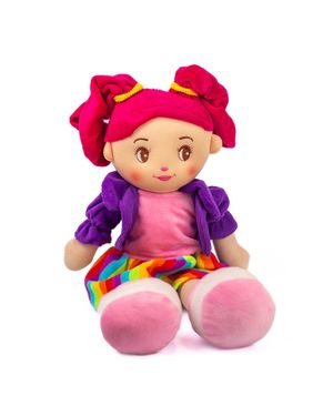 Muñeca de Trapo Bordada 51 Cm para Niñas