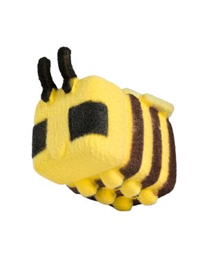 Muñeco Squishy Peludito Minecraft Abeja Cozzies 20 cm Suave Textura Especial