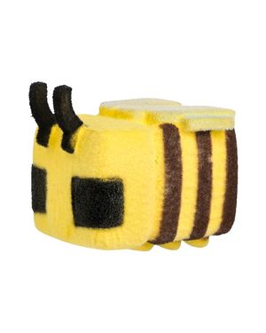 Muñeco Squishy Peludito Minecraft Abeja Cozzies 20 cm Suave Textura Especial