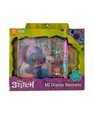 Diario Secreto Stitch Disney con Candado y Accesorios