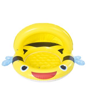 Flotador para Niños Abejita con Sombrilla y Válvula de Seguridad