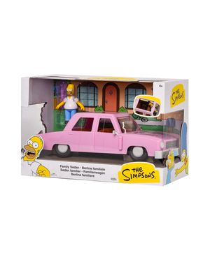 Set Coleccionable Los Simpsons Homero 2.5" con Vehículo a Escala