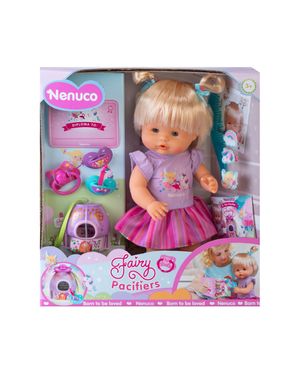 Muñeca Bebé Nenuco Fairy Pacifiers con Chupo Mágico y Accesorios