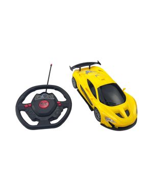 Carro Control Remoto Speed Rise Toy Logic Amarillo con Luces Led 1:16