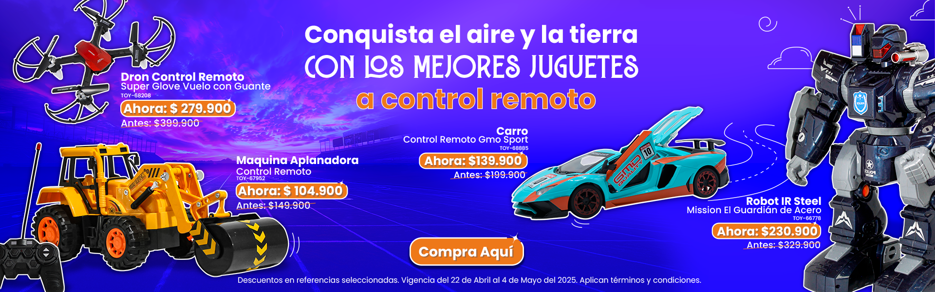 Radio Controlados Desde 104.000